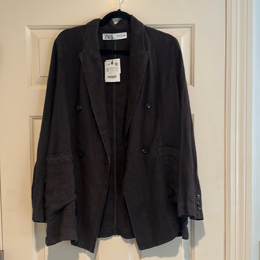 NWOT Zara linen blazer